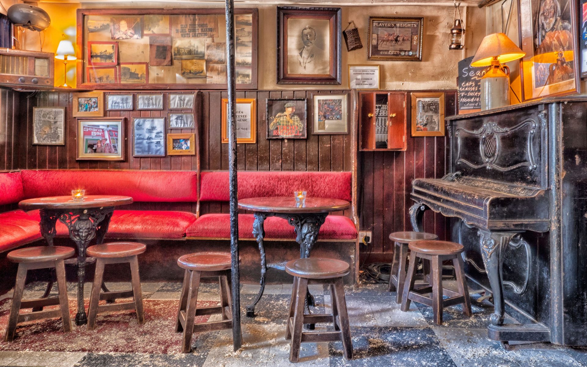 Interior view of Sean's Bar in Athlone, County Westmeath