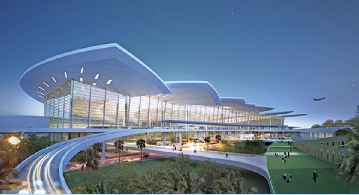 An artist's impression of the proposed East Leinster International Airport.