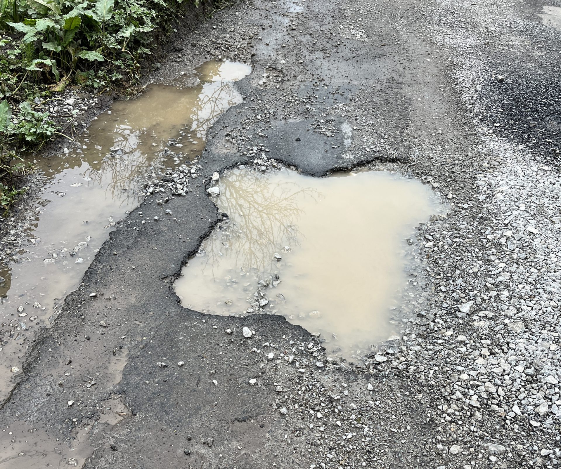 A pothole on a cul-de-sac in Co Meath.