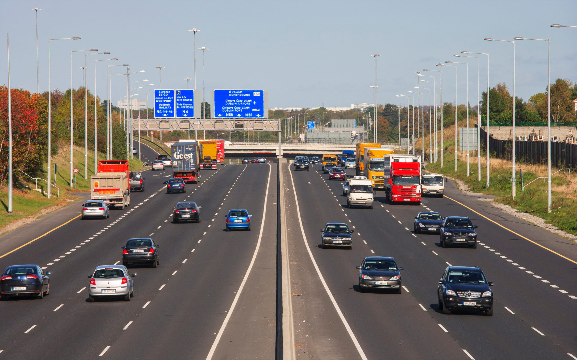 M50 motorway in Dublin. Image: Peter Cavanagh / Alamy Stock Photo