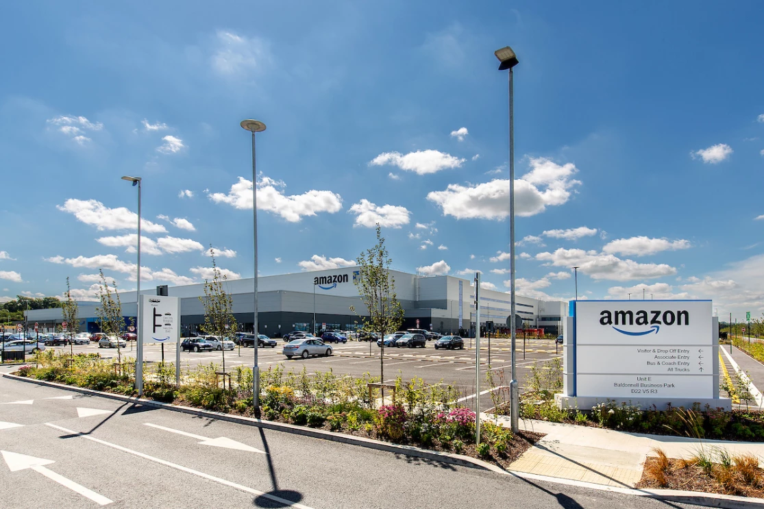 Amazon's fulfillment centre in Baldonnell Business Park in Dublin