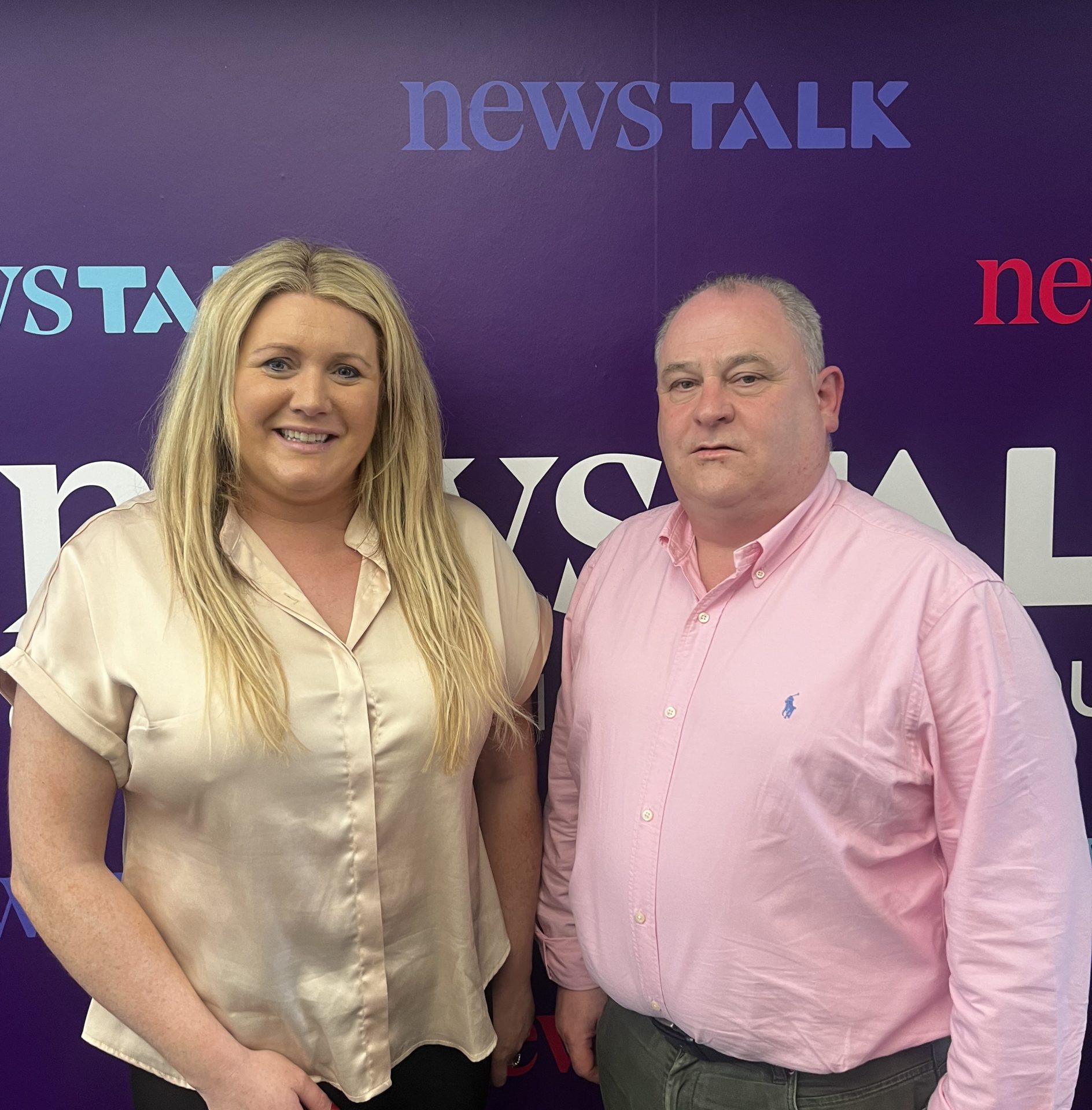 Lunchtime Live host Andrea Gilligan and Niall Spelman