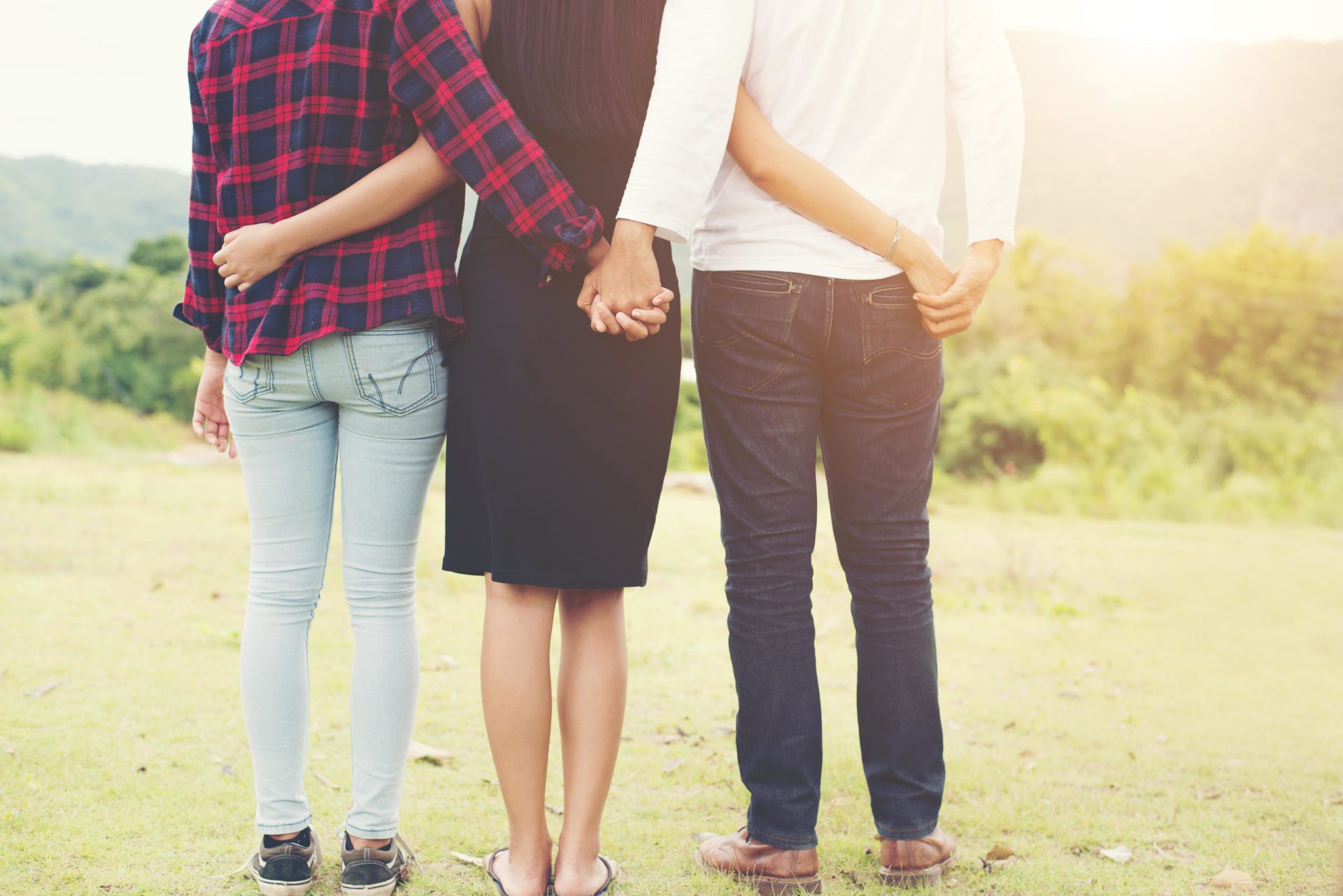 Three people in a love triangle
