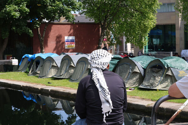 Around 40 tents pitched on Grand Canal today