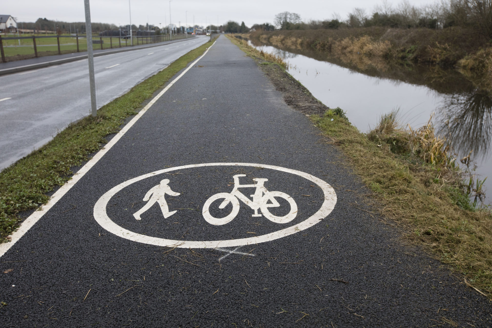The Maynooth to Kilcock section of the Royal Canal Greenway, 20-12-17.