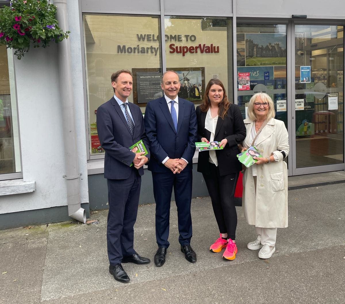 Tánaiste Micheál Martin campaigning in Skerries.