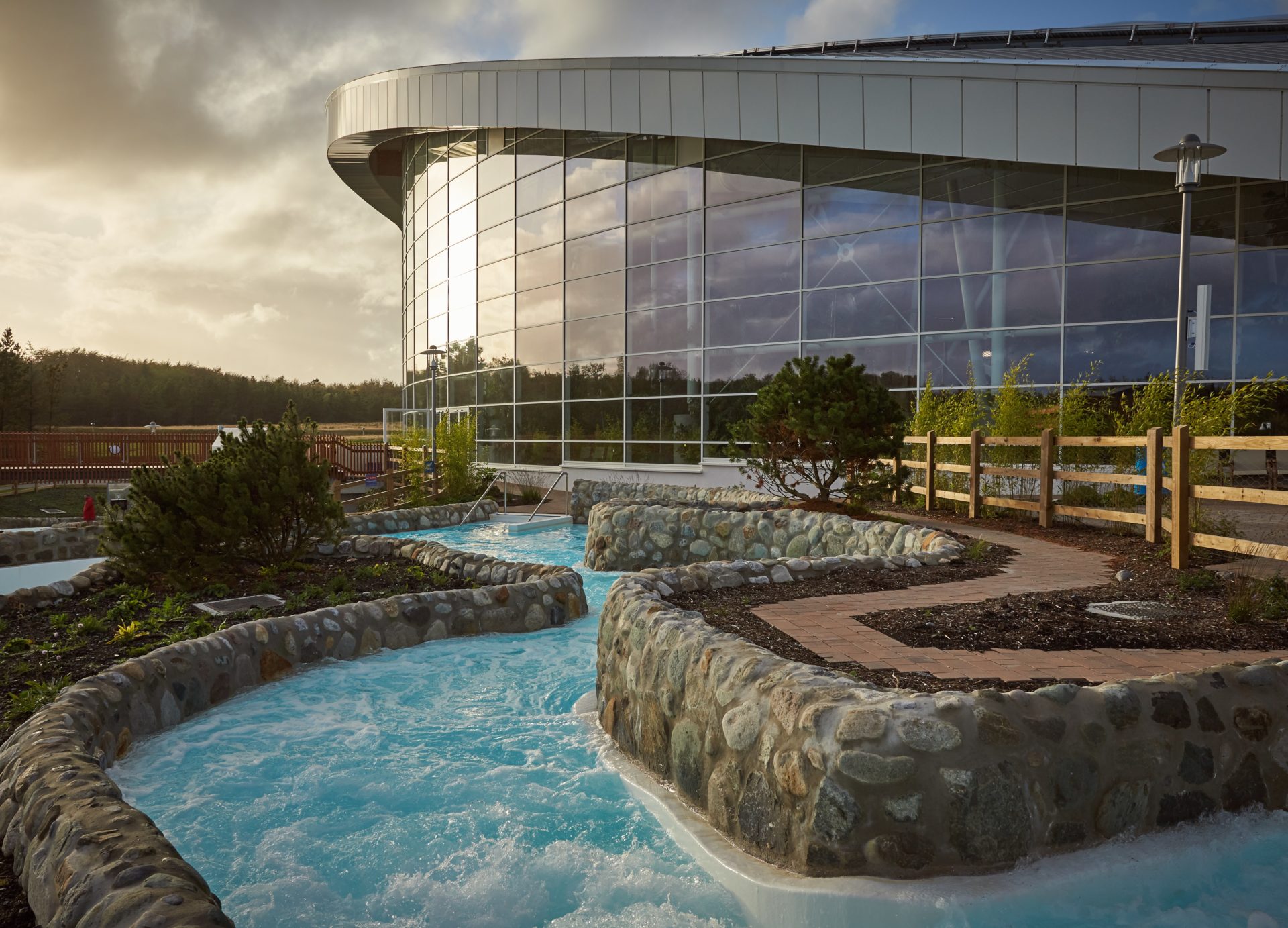 The subtropical swimming pool at the Center Parcs Longford Forest resort.