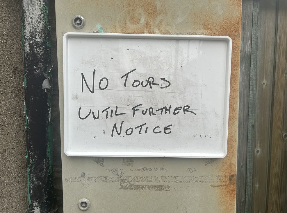 A sign on St Michan's Church in Dublin, 12-9-24