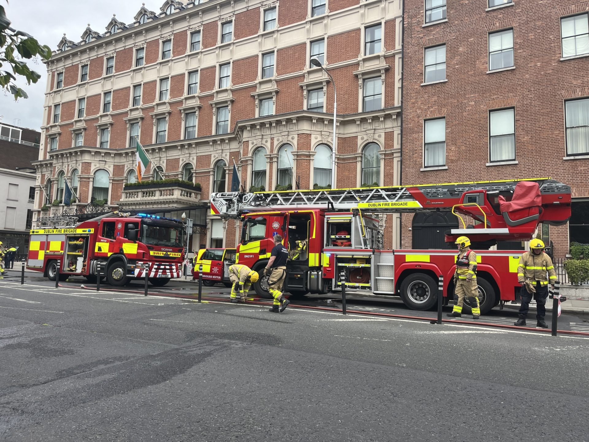 Fire at the Shelbourne Hotel, Dublin City, 12/06/2024. Image: Eabha Casey