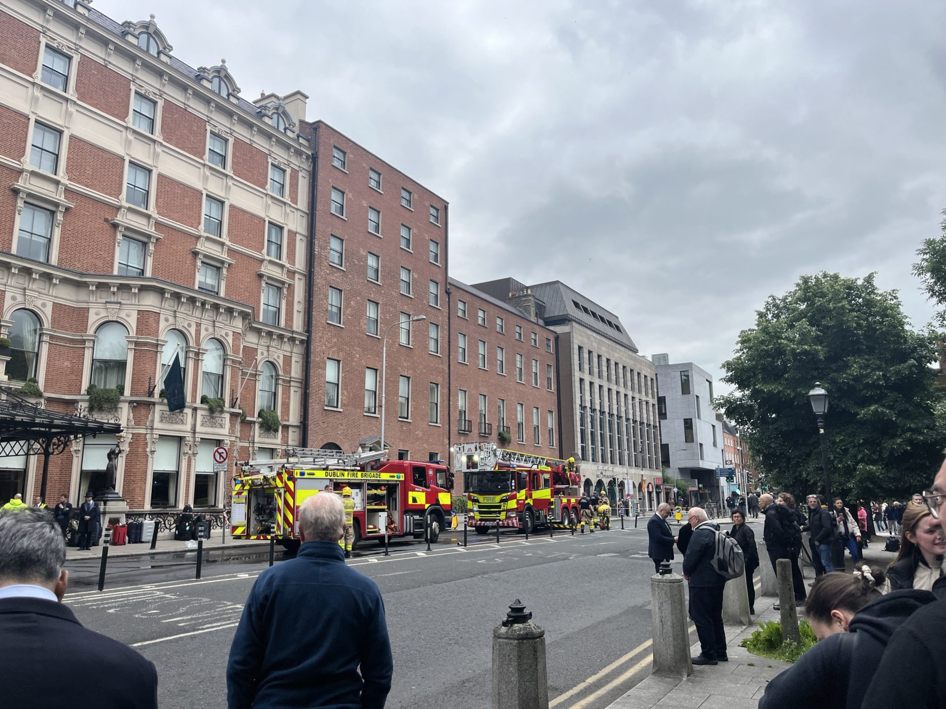 Fire at the Shelbourne Hotel, Dublin City, 12/06/2024. Image: Eabha Casey