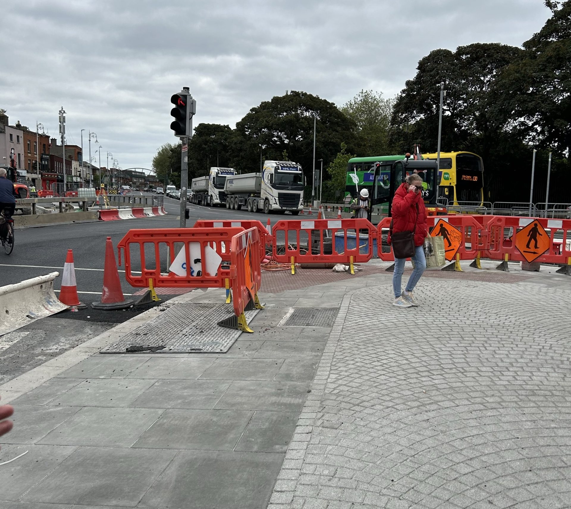 Ongoing works on the Clontarf to City Centre Project in Dublin. 