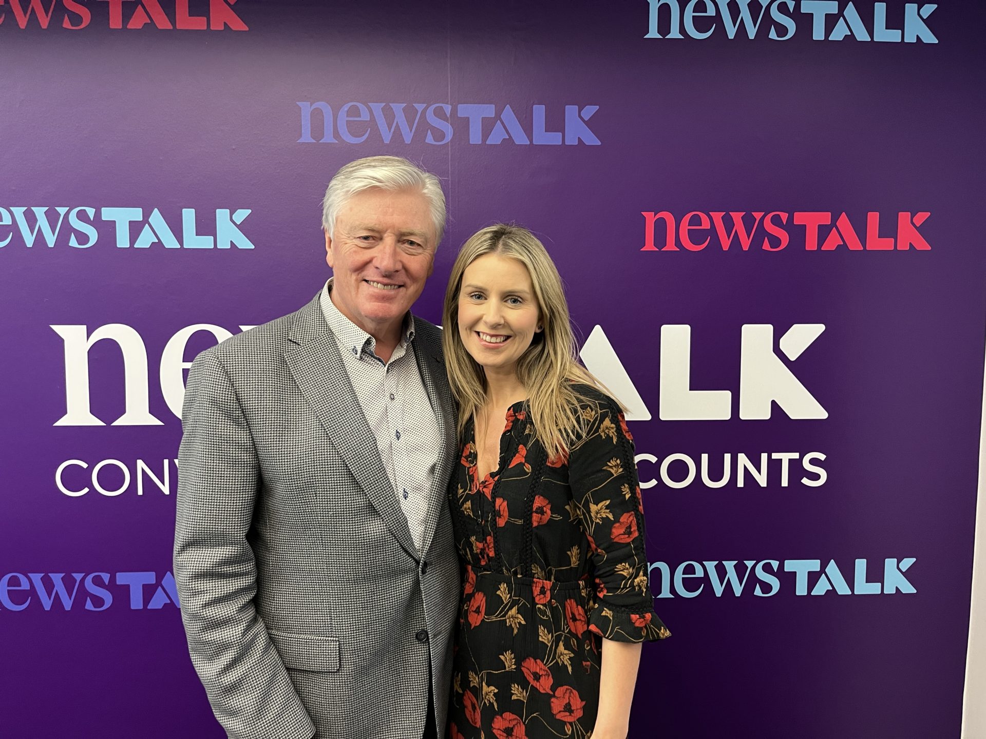 Claire Darmody with Pat Kenny.