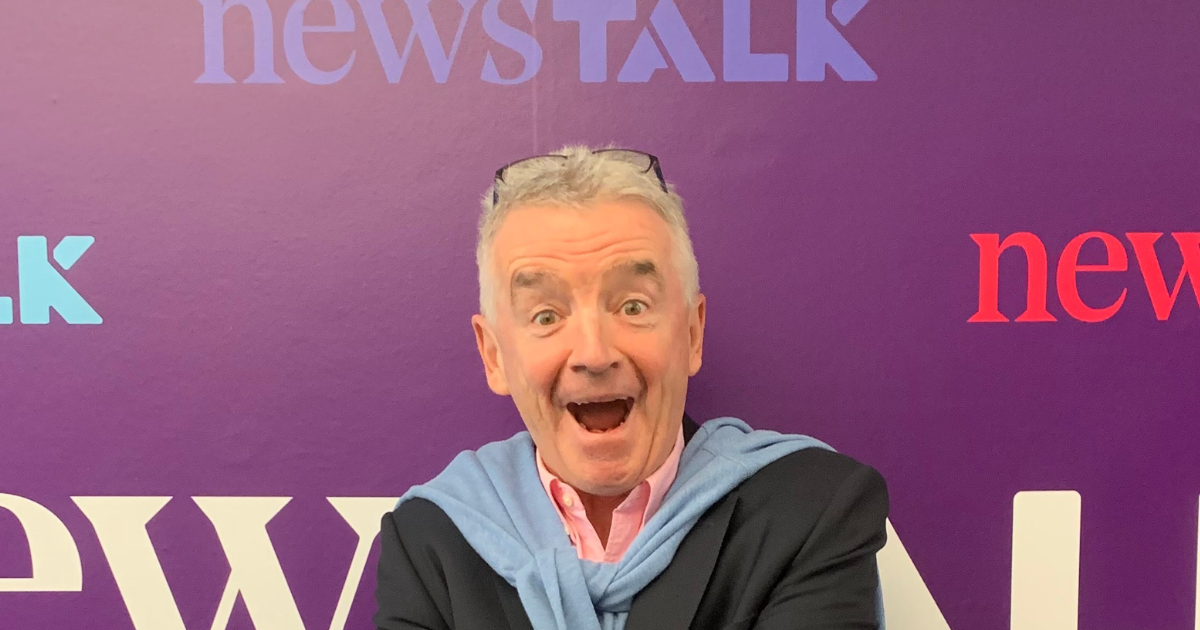 Ryanair CEO Michael O’Leary in the Newstalk studio