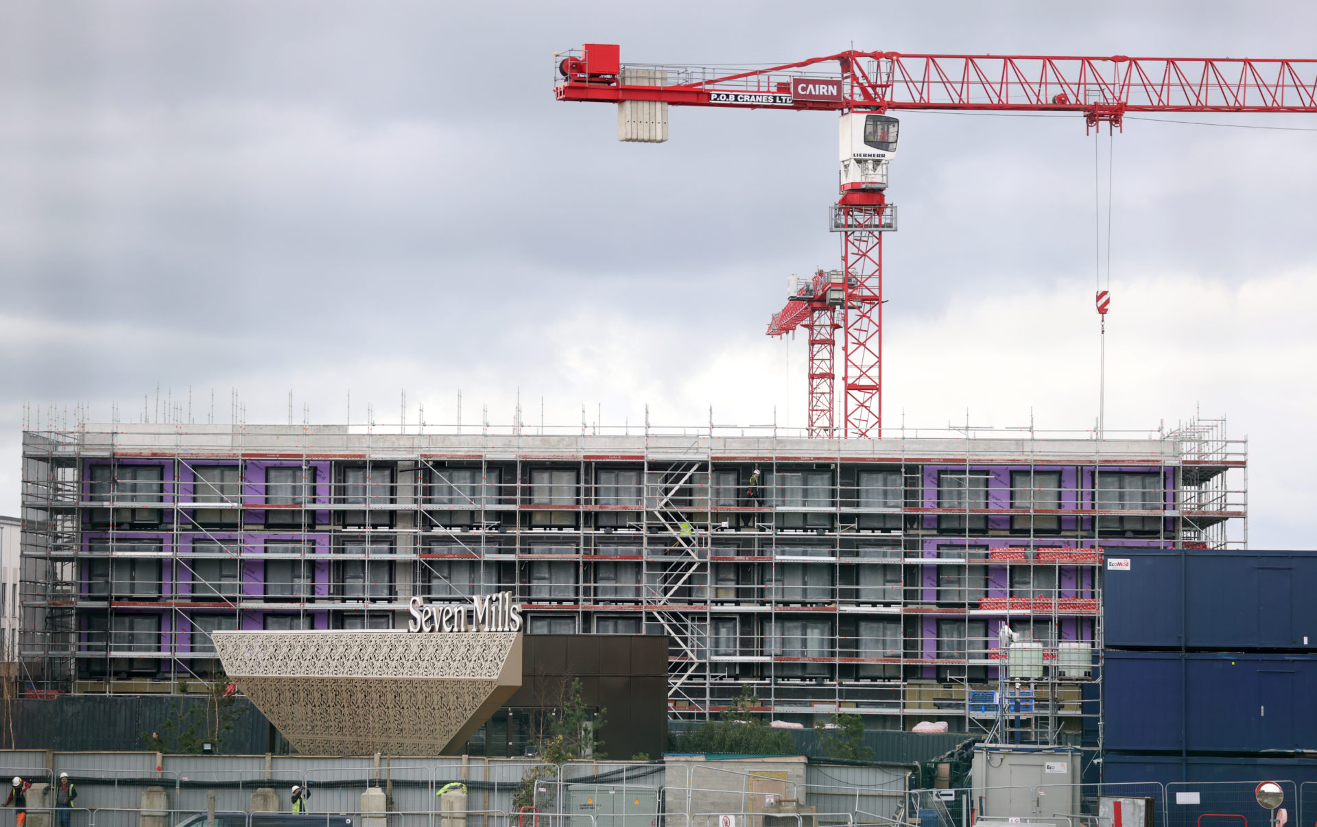 Construction of new homes in Dublin.