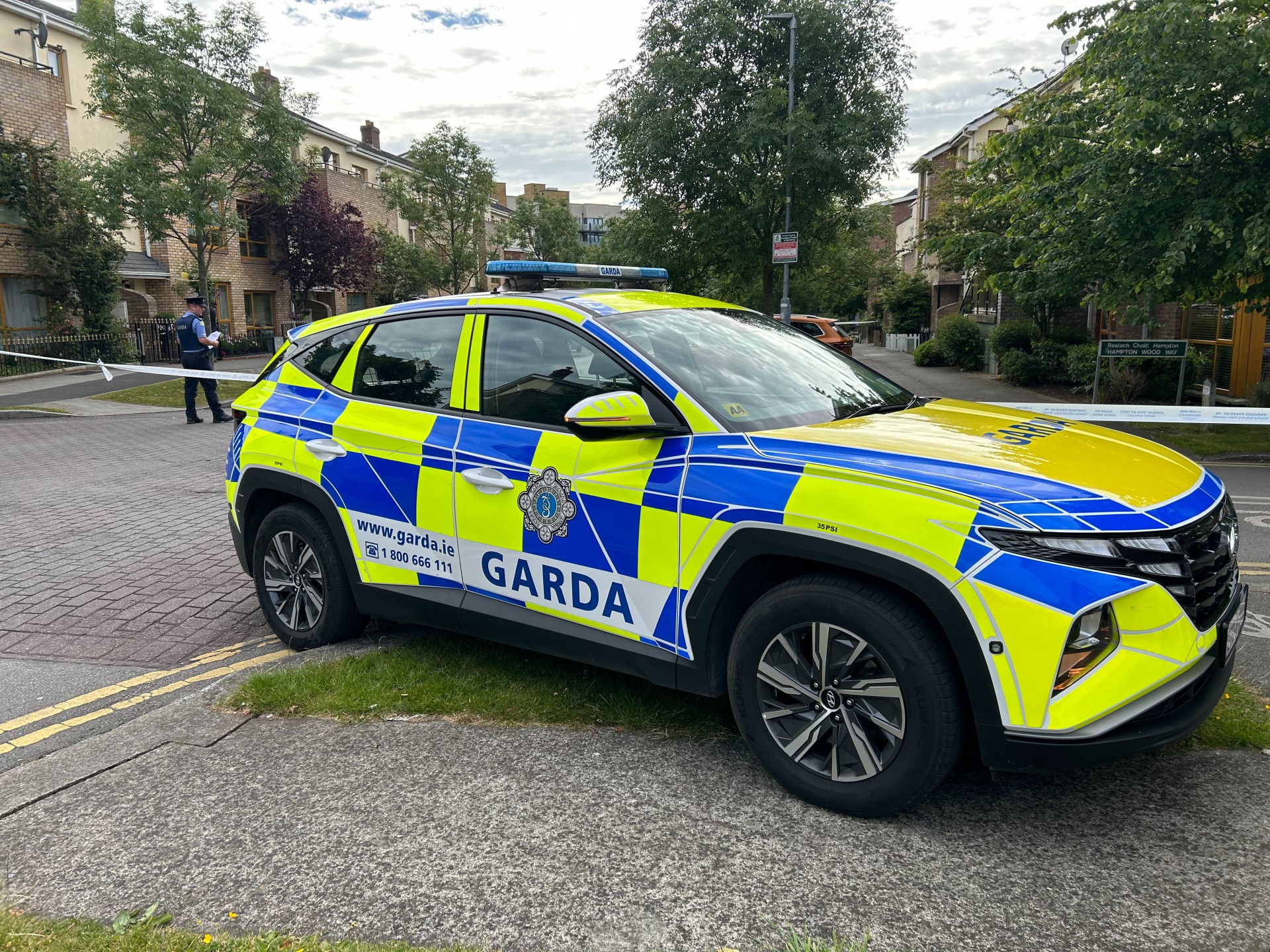 Gardaí at the scene near St Margaret’s Road in Finglas