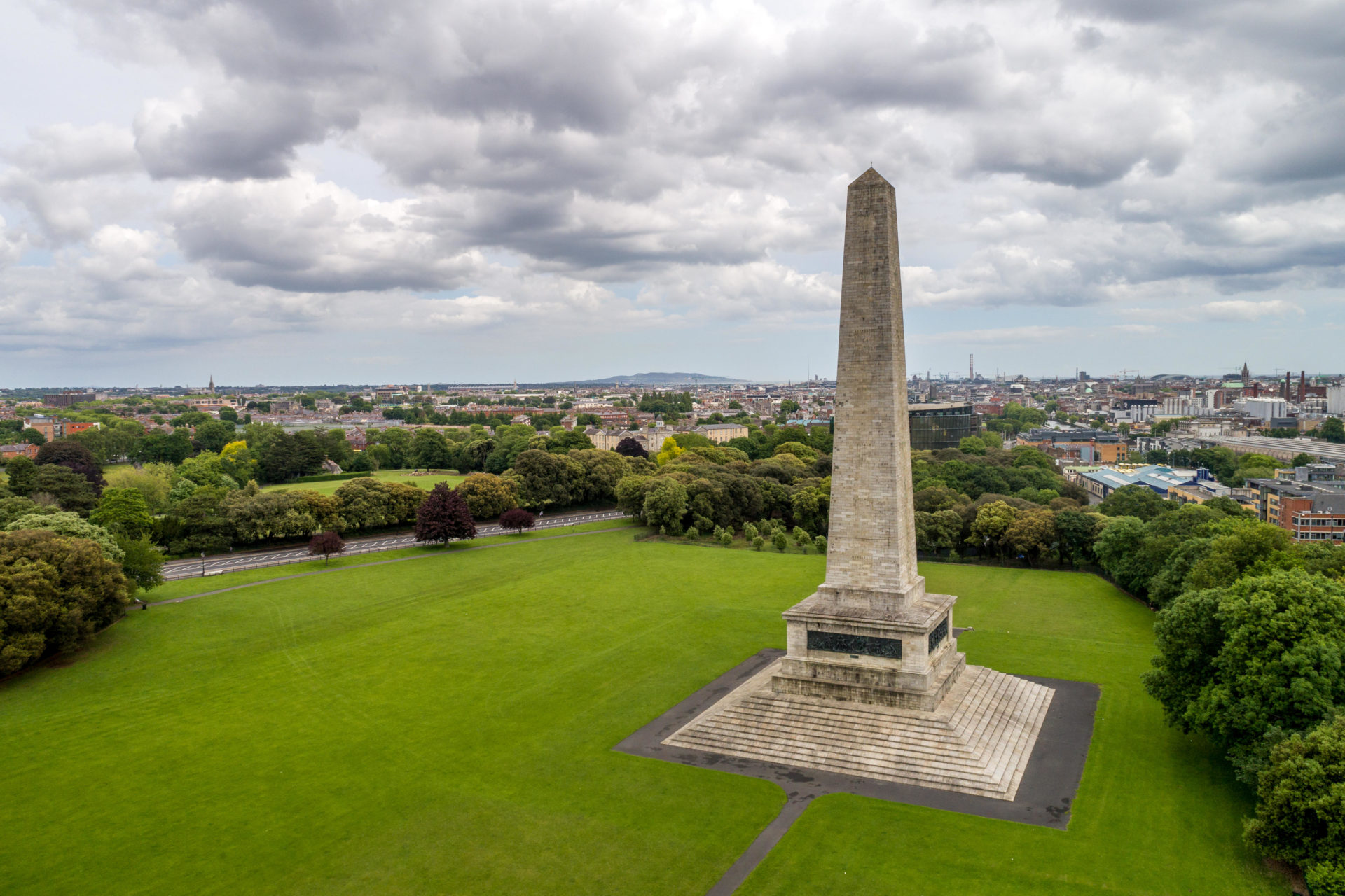 MHC7D0 The Wellington Monument located in the Phoenix Park, Dublin, Ireland