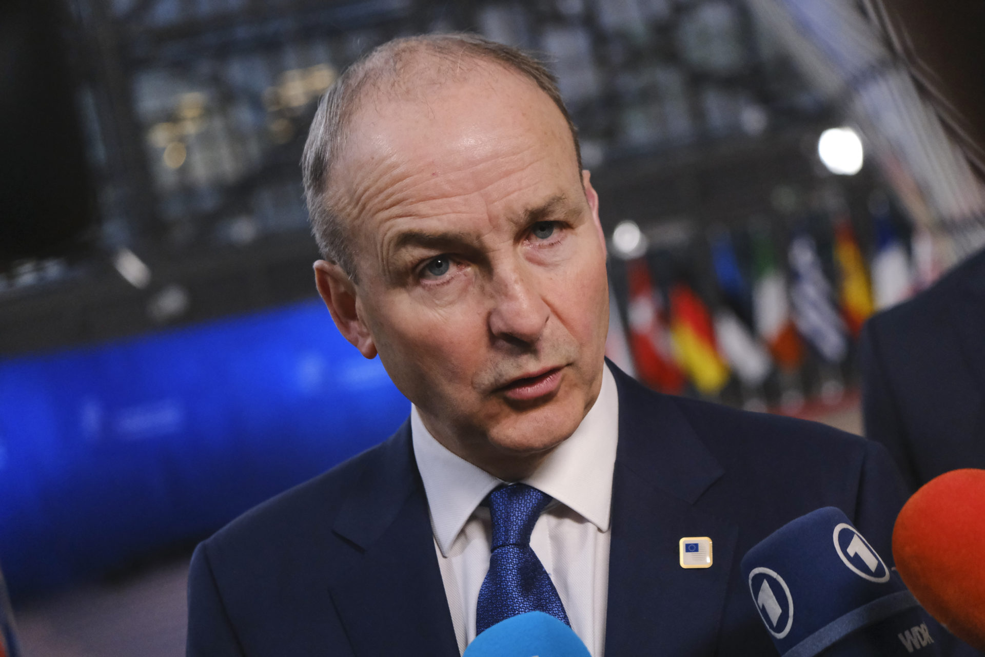 Micheál Martin arrives at the European Council in December 2022