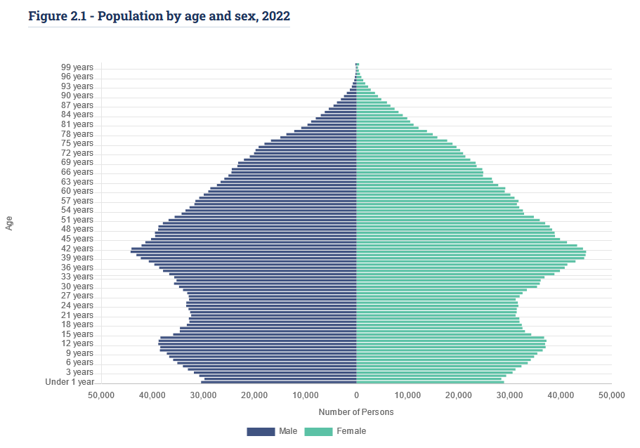 IPEADS data, April 2022. Image: CSO