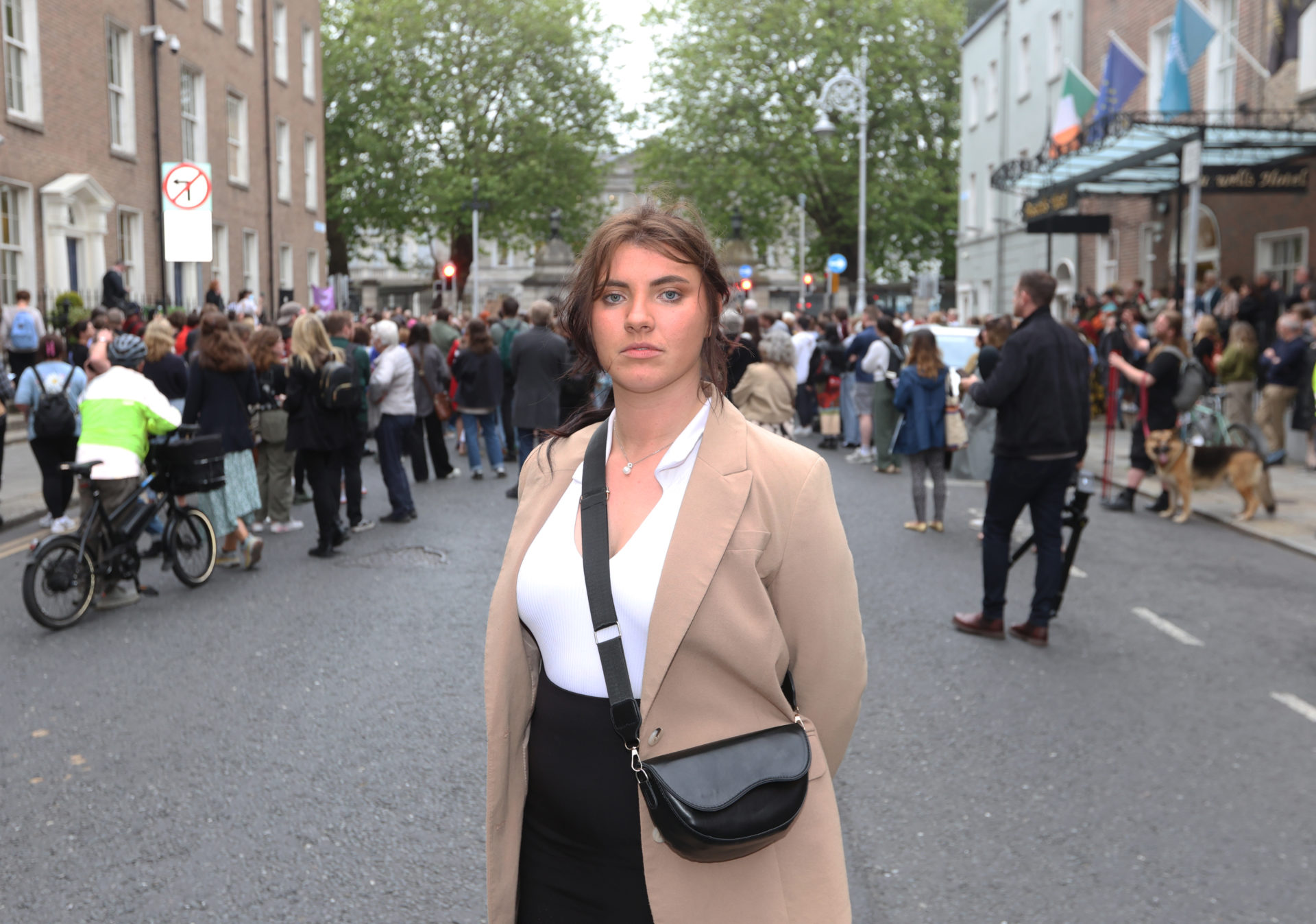 Natasha O'Brien outside Leinster House, 25/06/2024. Image: Sasko Lazarov/ © RollingNews.ie