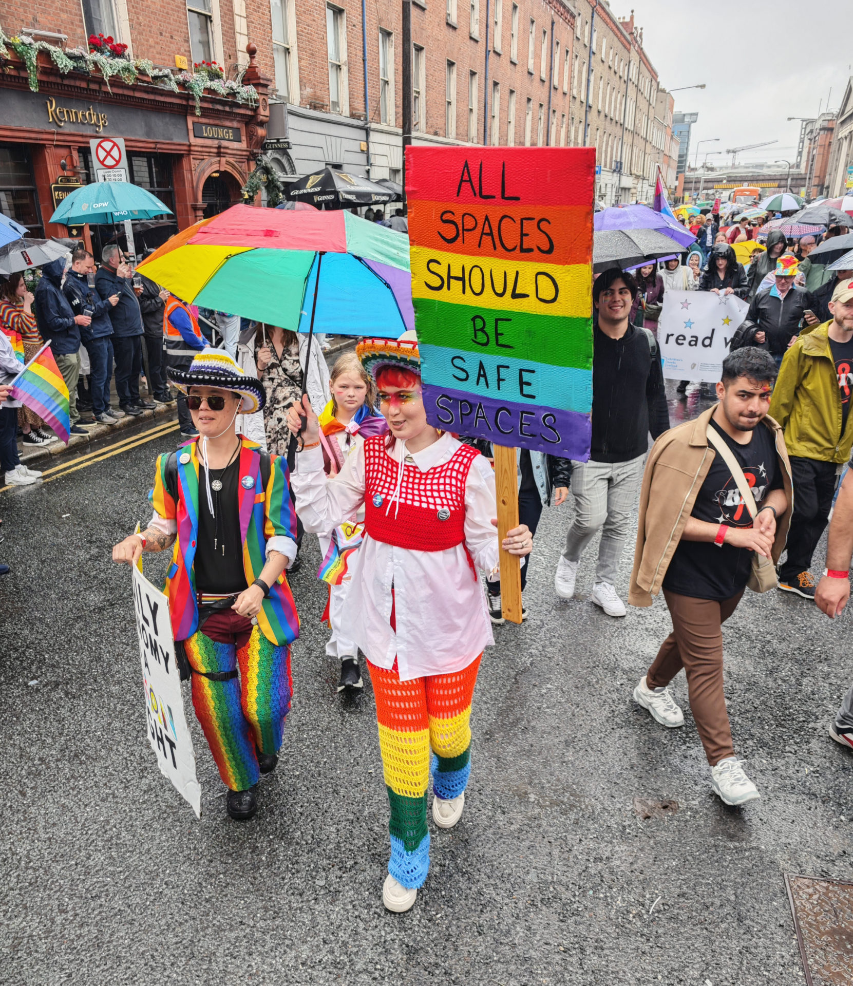 The 50th Dublin Gay Pride Parade makes its way down Westland Row, Dublin, today. Photo: Eamonn Farrell/© RollingNews.ie