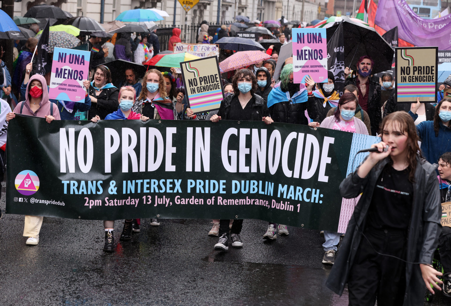 Trans Pride Dublin at the 2024 Dublin Pride parade. Image: Eamonn Farrell/© RollingNews.ie