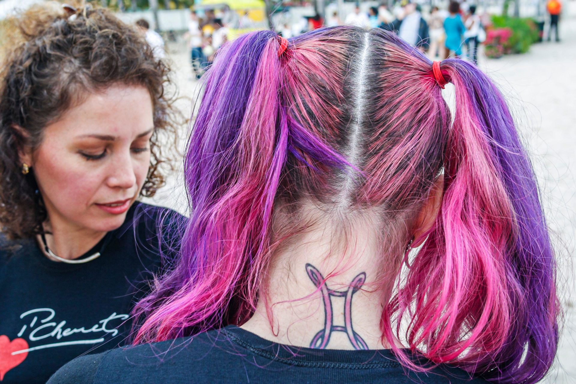Girl with tattoo on back of neck. Image:  Jeffrey Isaac Greenberg 9+ / Alamy Stock Photo 