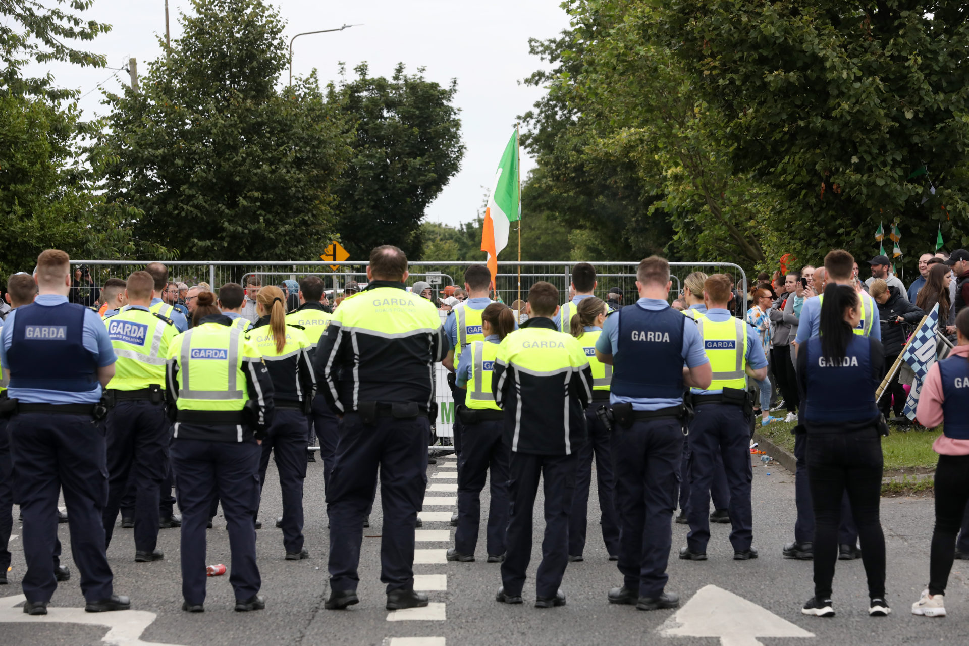 Disturbances at the former Crown Paints factory in Coolock which is due to be redeveloped for asylum seekers