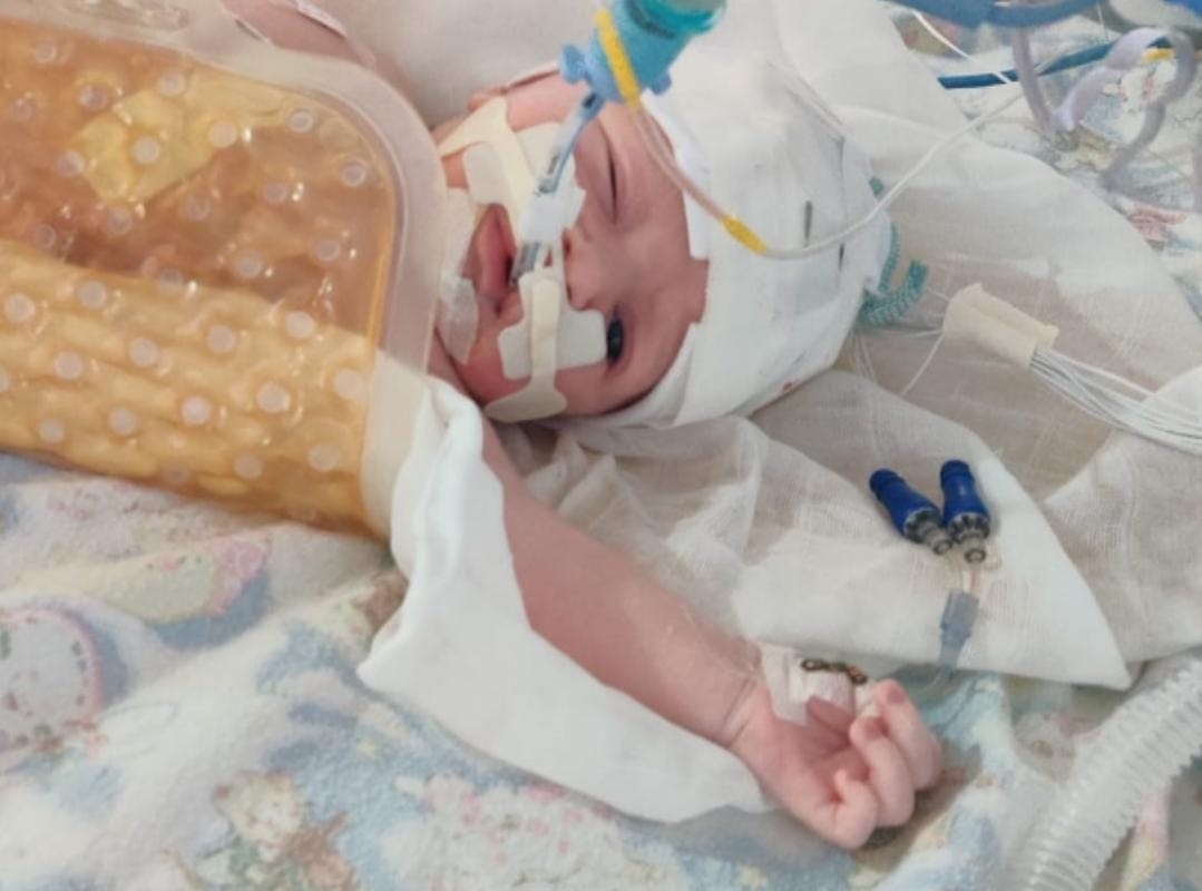 Baby Alfie O’Reilly at Cork University Maternity Hospital. 