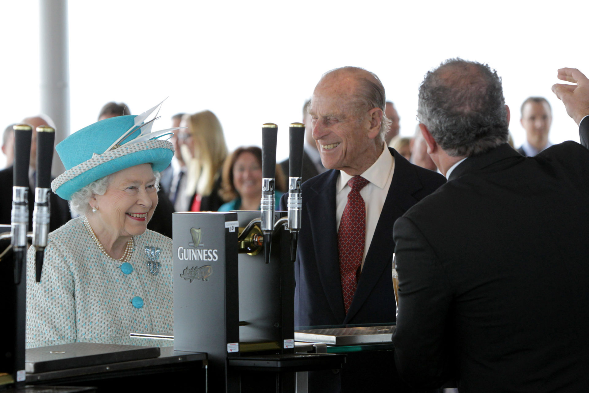 Britain's Queen Elizabeth II pictured at the Guinness Storehouse in Dublin during her State Visit to Ireland, 18-5-11