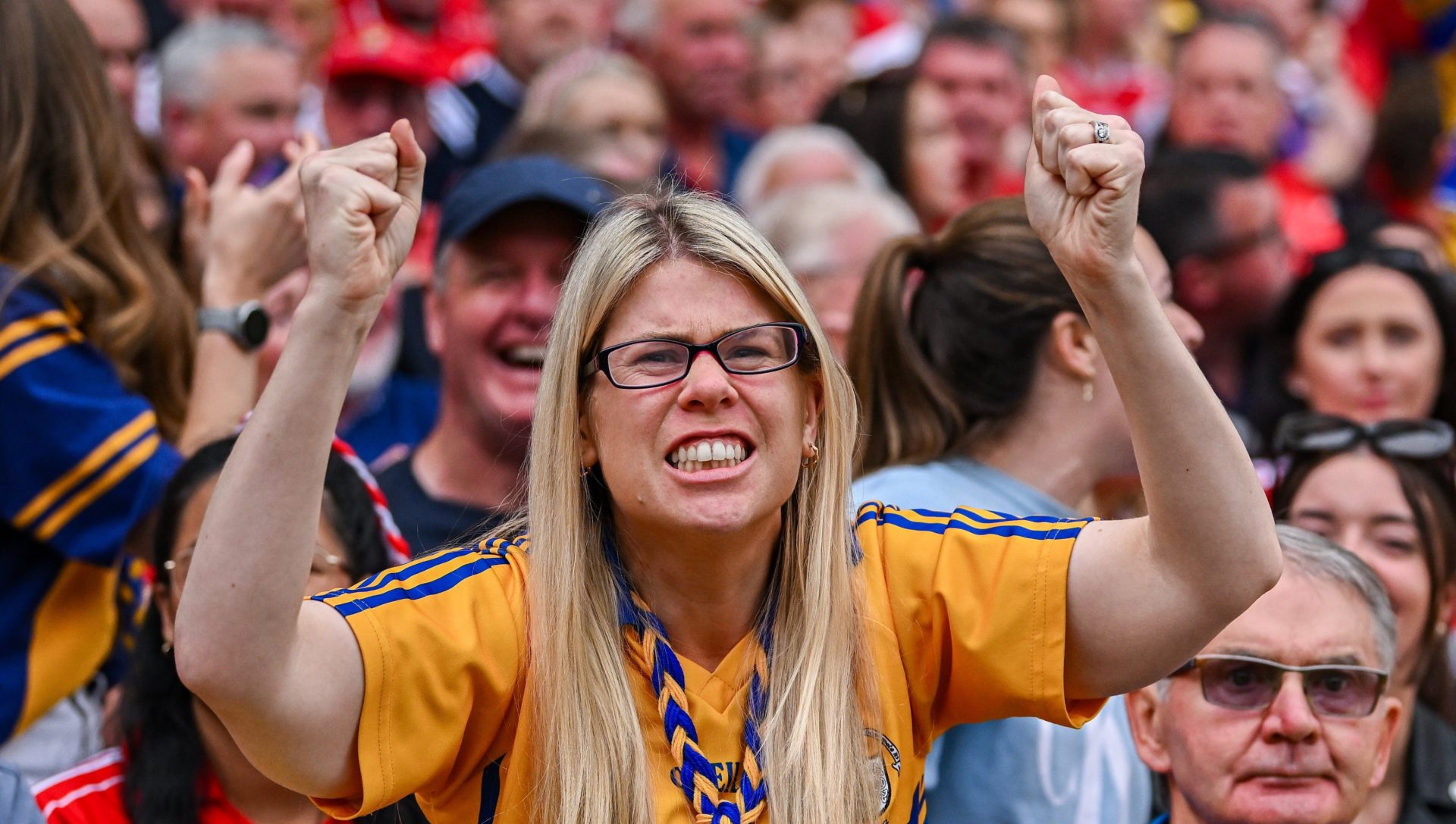 Clare fan at the All-Ireland Senior Championship final. Image: Seb Daly/Sportsfile