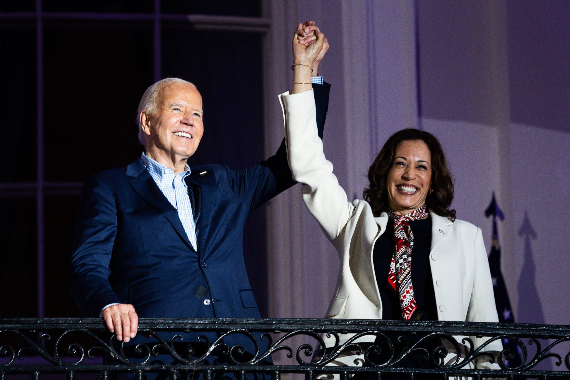 Joe Biden and Kamala Harris outside the White House. Image: MediaPunch Inc / Alamy Stock Photo