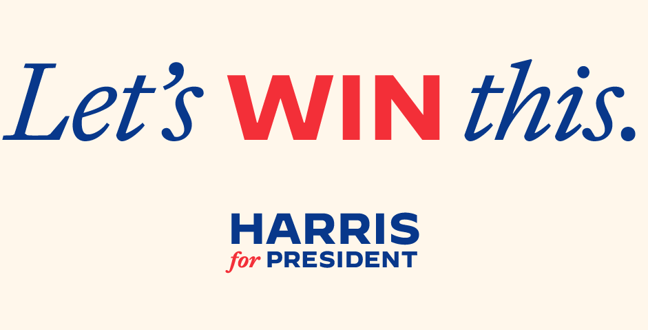 Kamala Harris has posted this 'Harris for President' logo and slogan on her social media