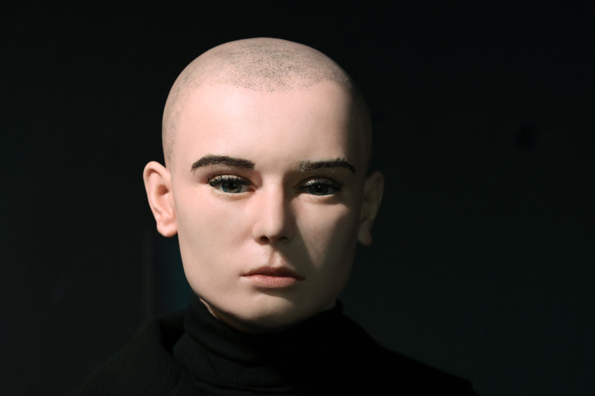 A wax figure of Sinead O'Connor unveiled at the National Wax Museum