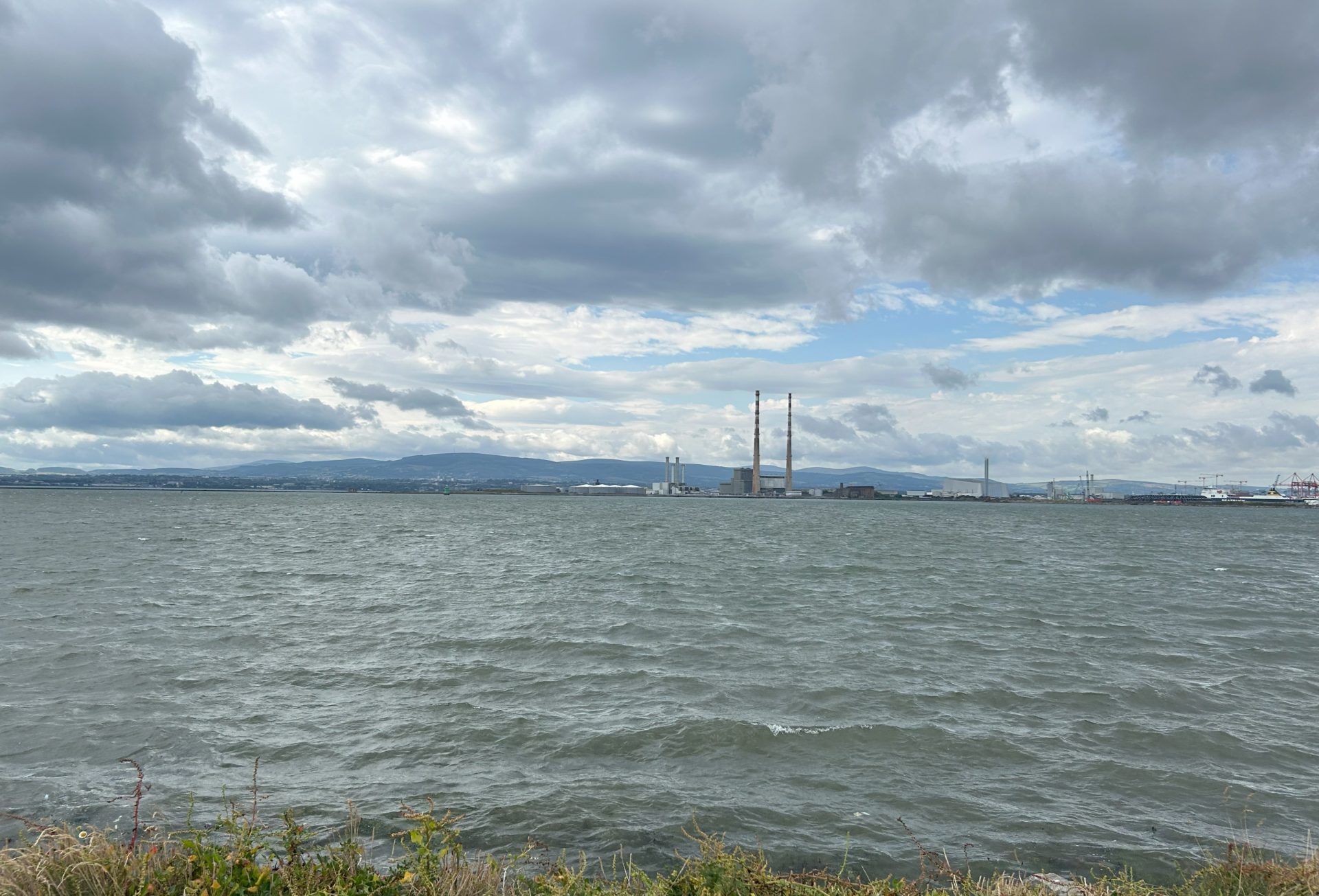 A view from Dublin's Dollymount Strand, 2-8-24.