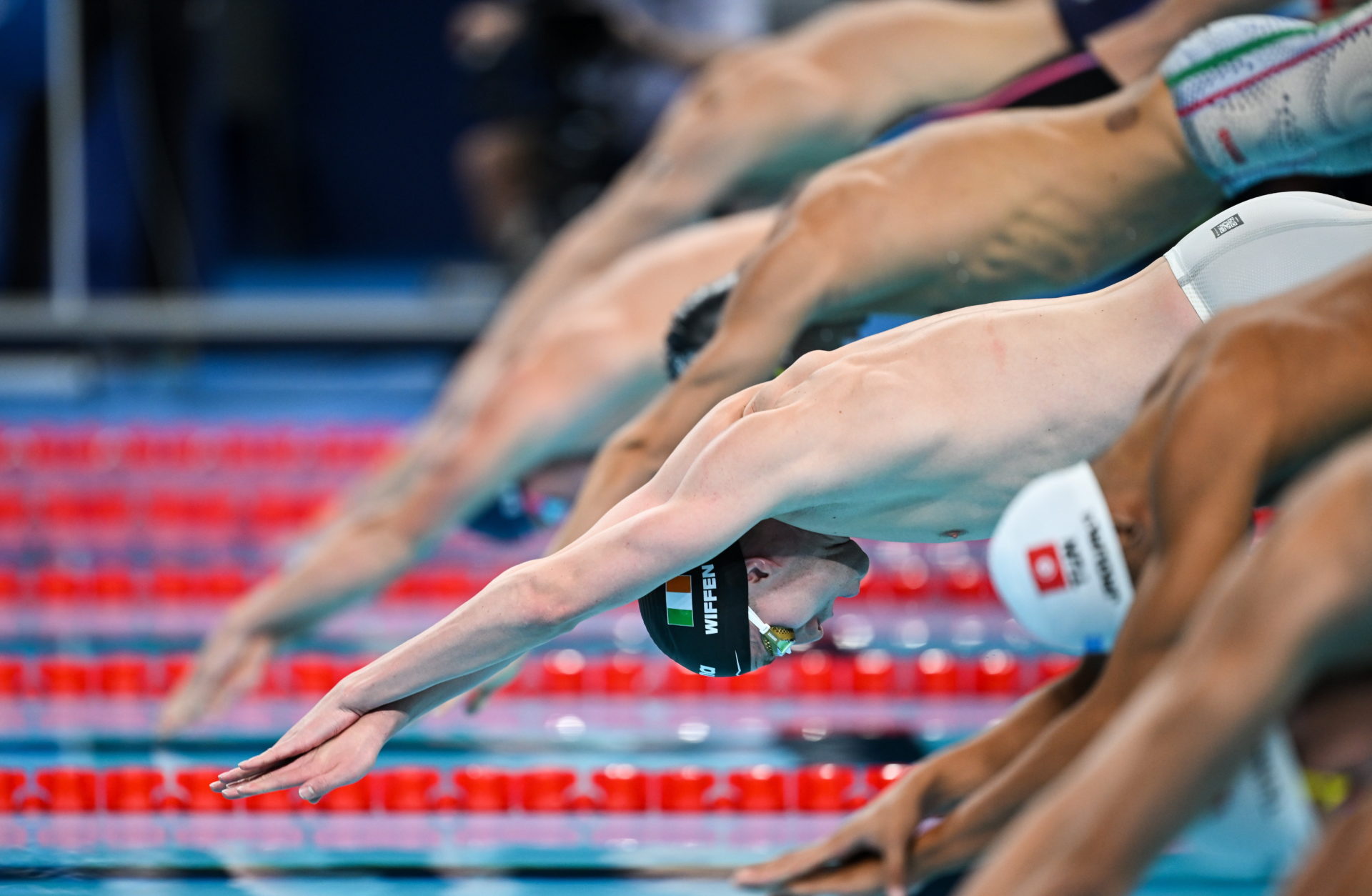 Daniel Wiffen during the men's 800m freestyle final at the Olympics. Image: David Fitzgerald/Sportsfile