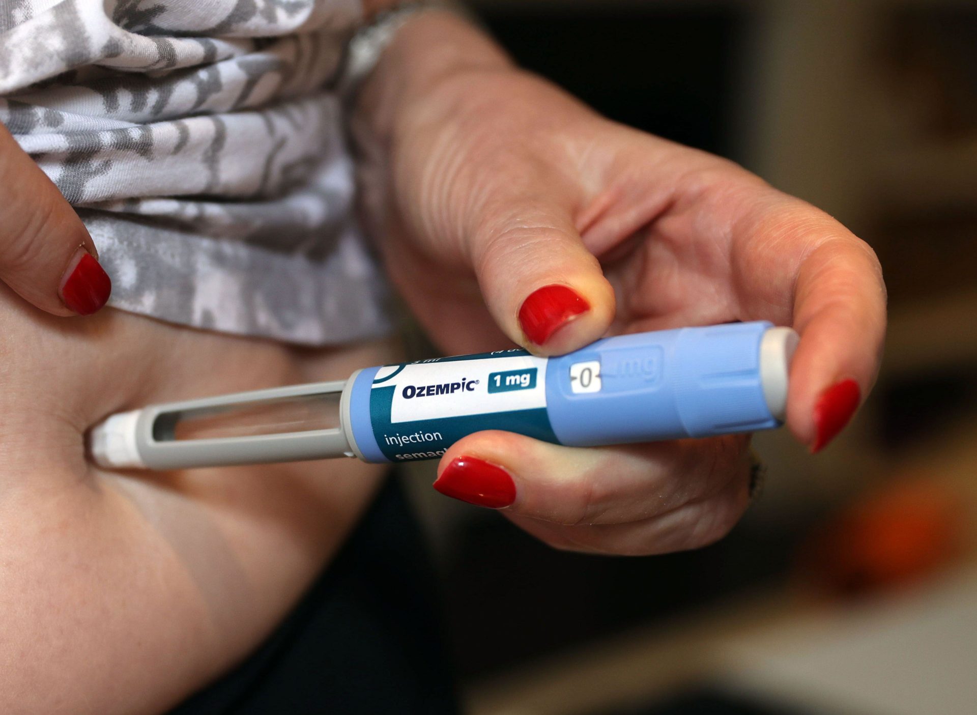 Pic shows: Ozempic injection, Semaglutide pen.pic posed by modelPic gavin rodgers/pixel8000