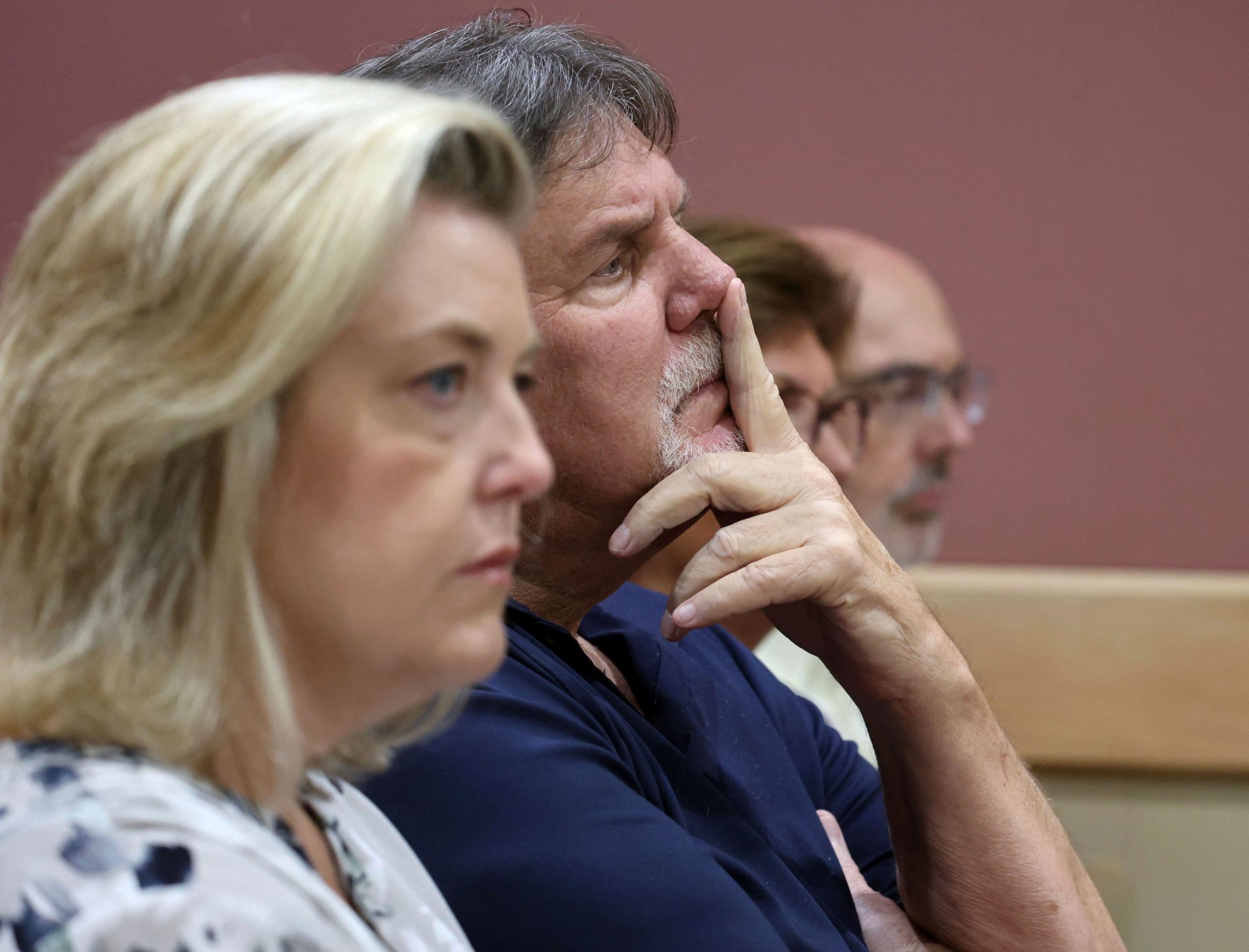 Joe Dowling, father of Benjamin Dowling, attends a hearing at the Broward County Courthouse in Florida, 21-8-24