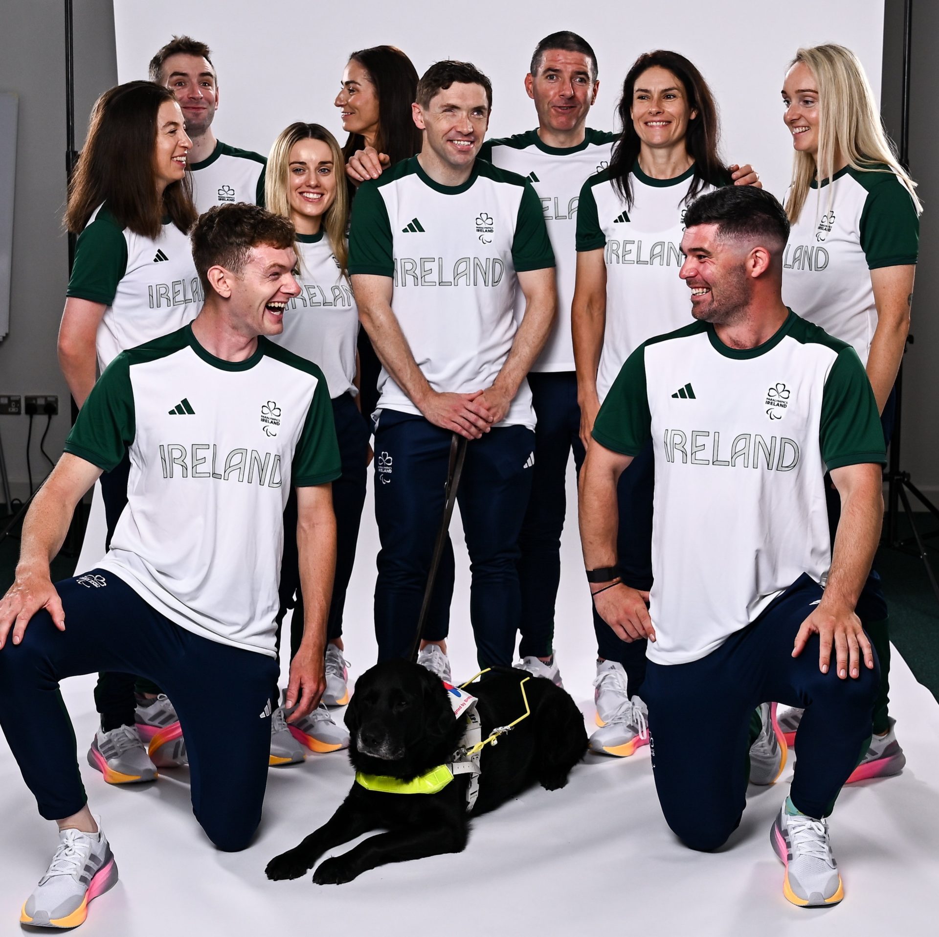 Some of the Paralympics Ireland team in Dublin, 25-7-24