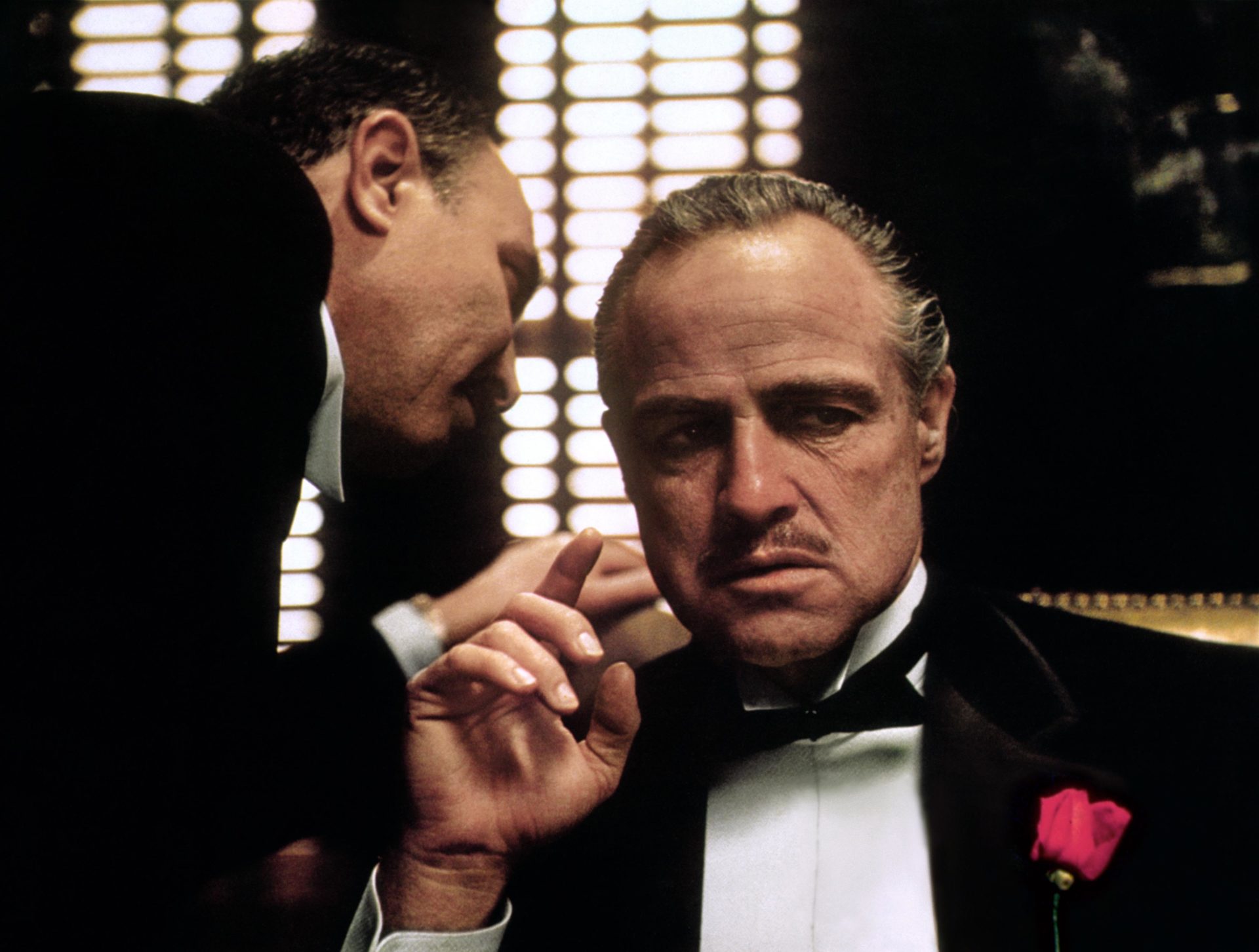 Marlon Brando as Don Corleone in The Godfather. Image: Allstar Picture Library Limited. / Alamy Stock Photo 