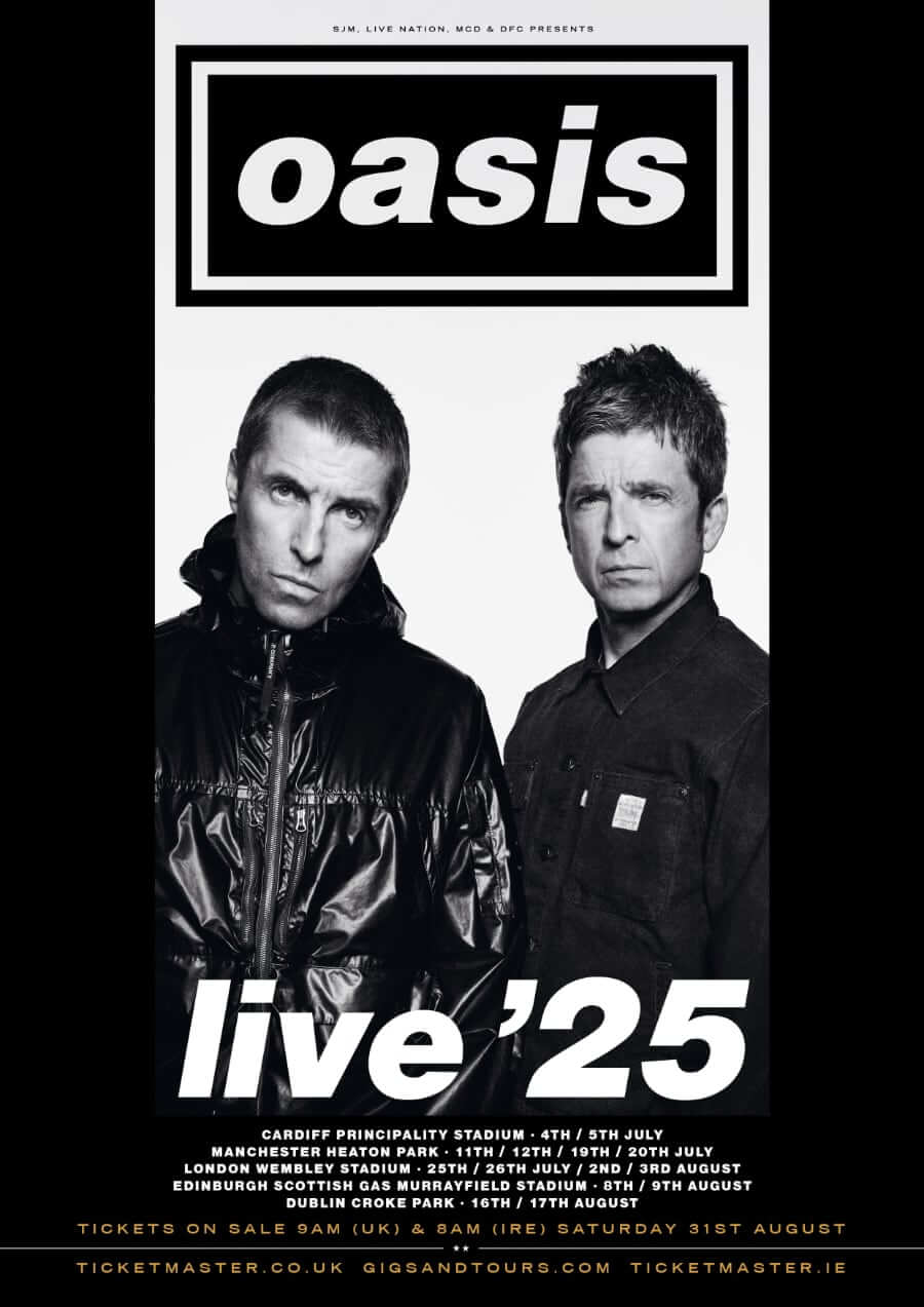 Oasis Live 25 Tour Dates 