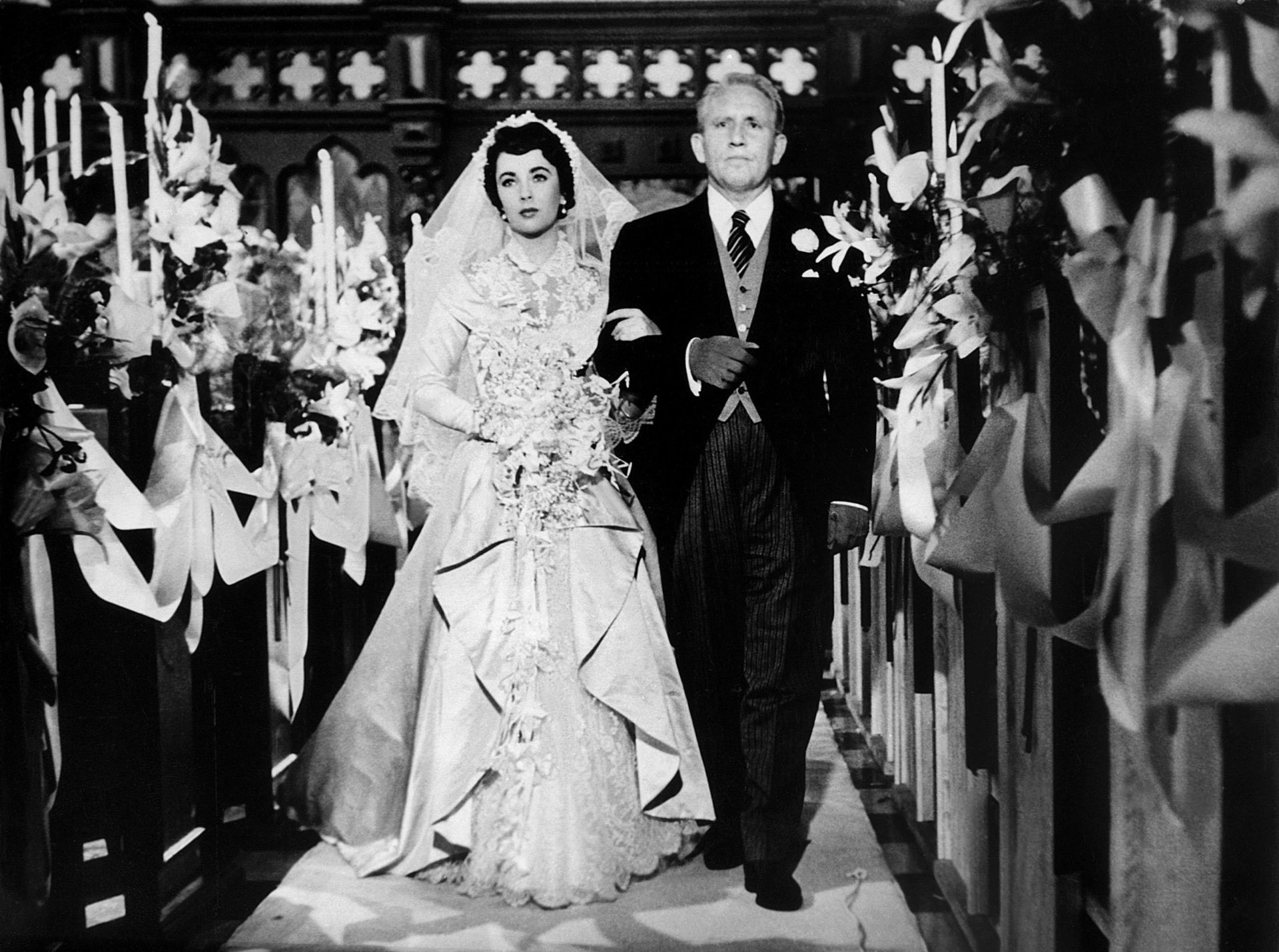 Elizabeth Taylor and Spencer Tracy in Father of the Bride, 1950. Image: Allstar Picture Library Ltd / Alamy Stock Photo 