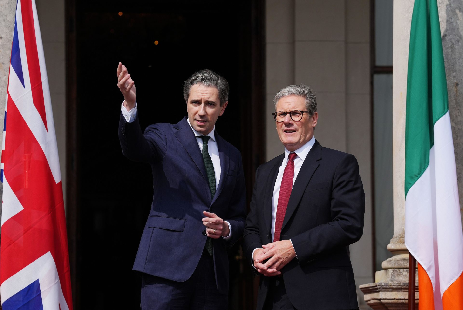 Simon Harris and Keir Starmer at Farmleigh House. Image: PA Images/Alamy Stock Photo