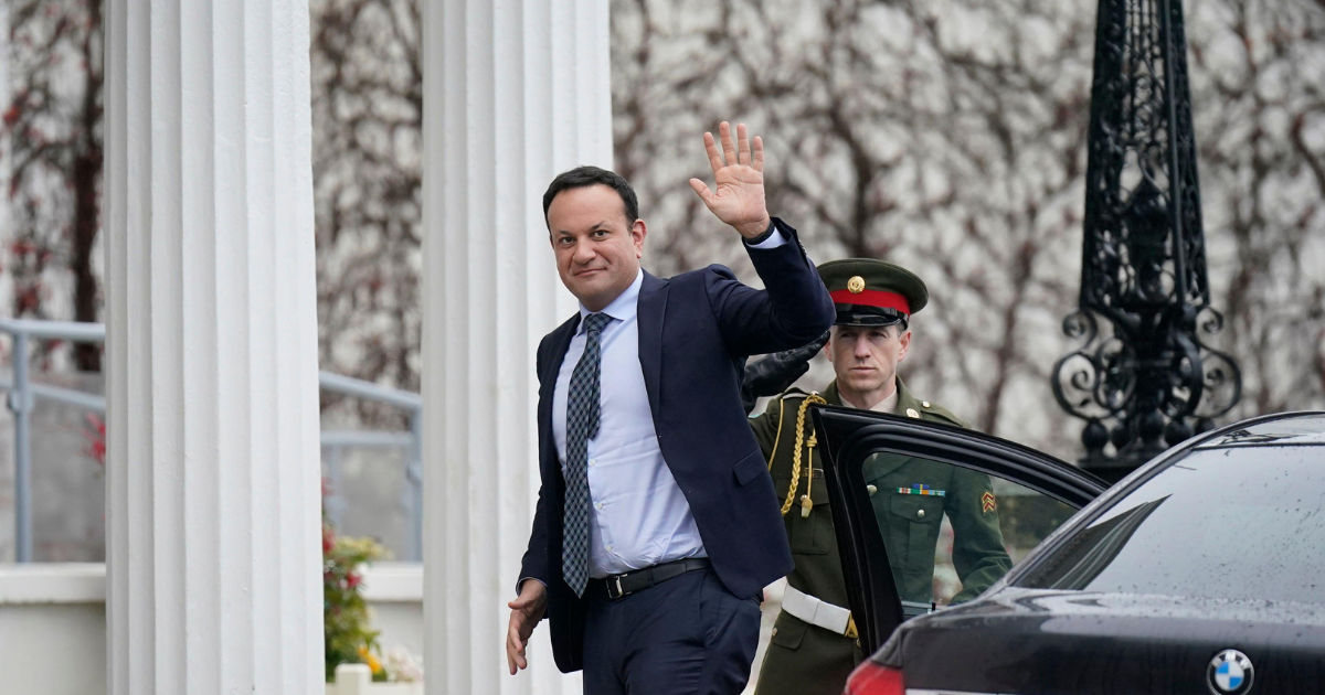 Main image is a file photo of Leo Varadkar arriving at Áras an Uachtaráin to tender his resignation as Taoiseach