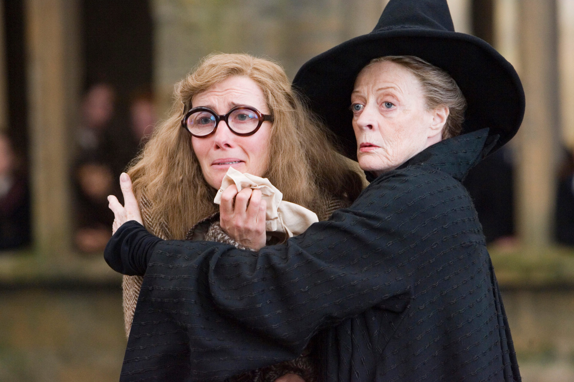 Emma Thompson and Maggie Smith star as Sybill Trelawney and Minerva McGonagall in Harry Potter and the Order of the Phoenix