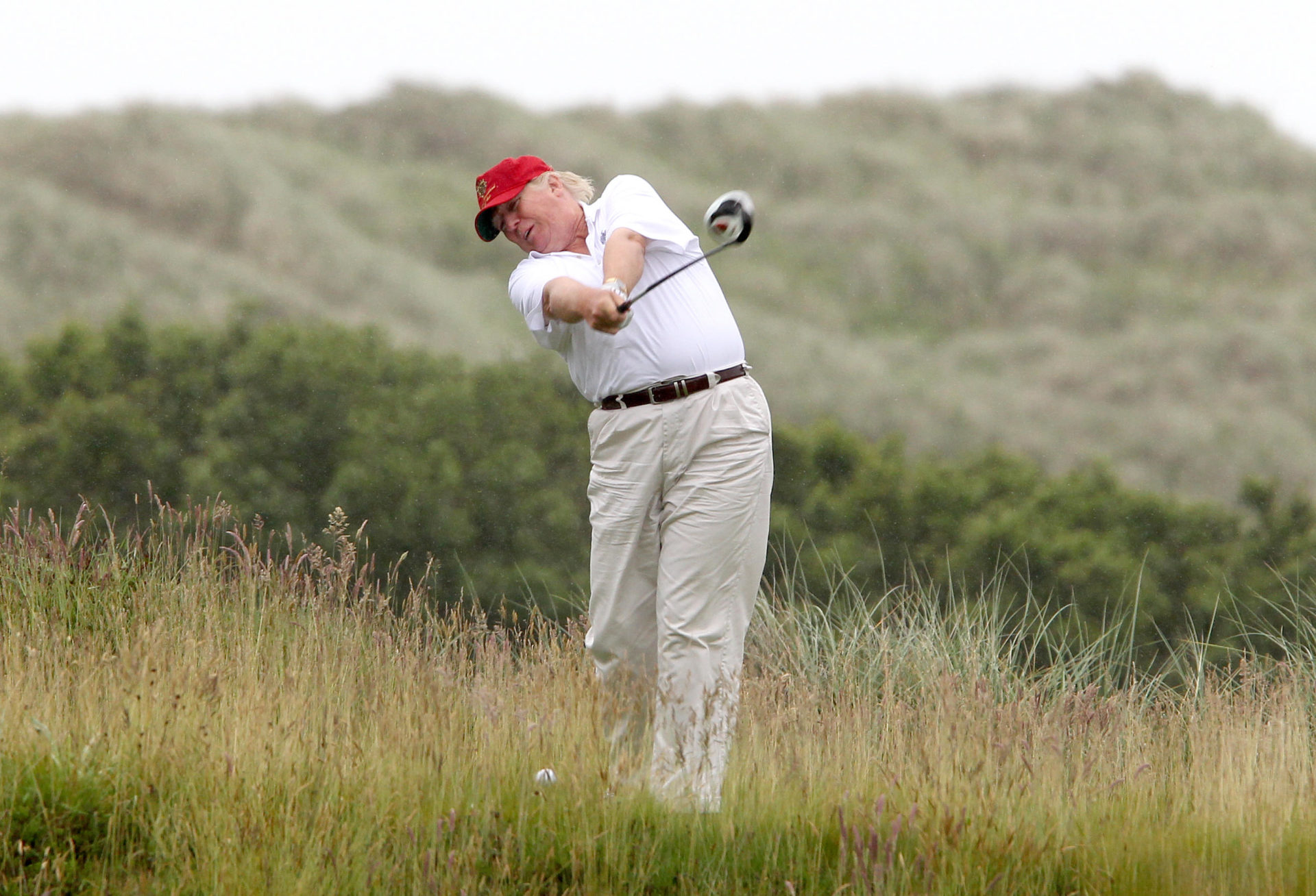 Donald Trump golfing