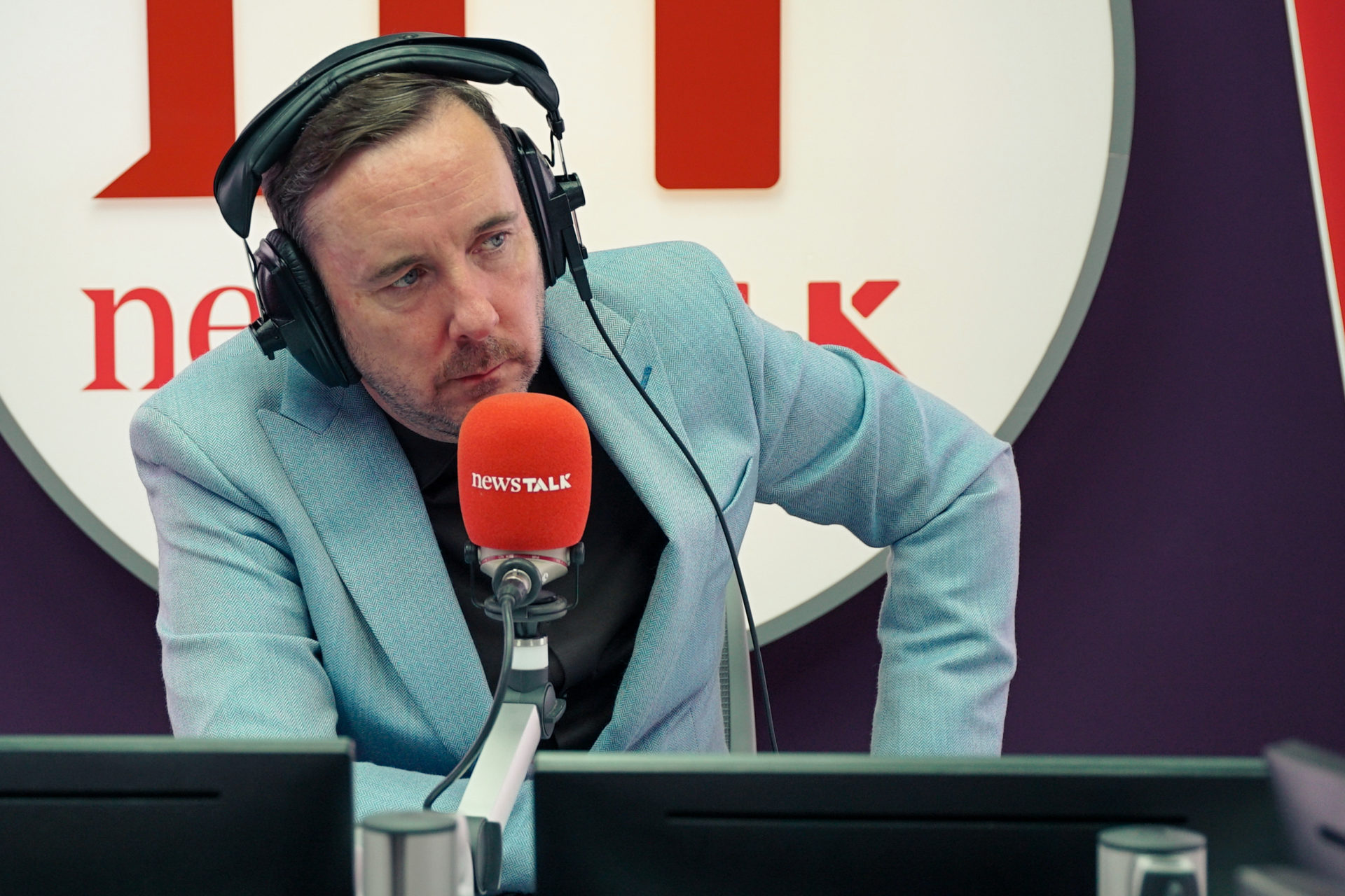 Shane Coleman in the Newstalk studio. Image: Newstalk