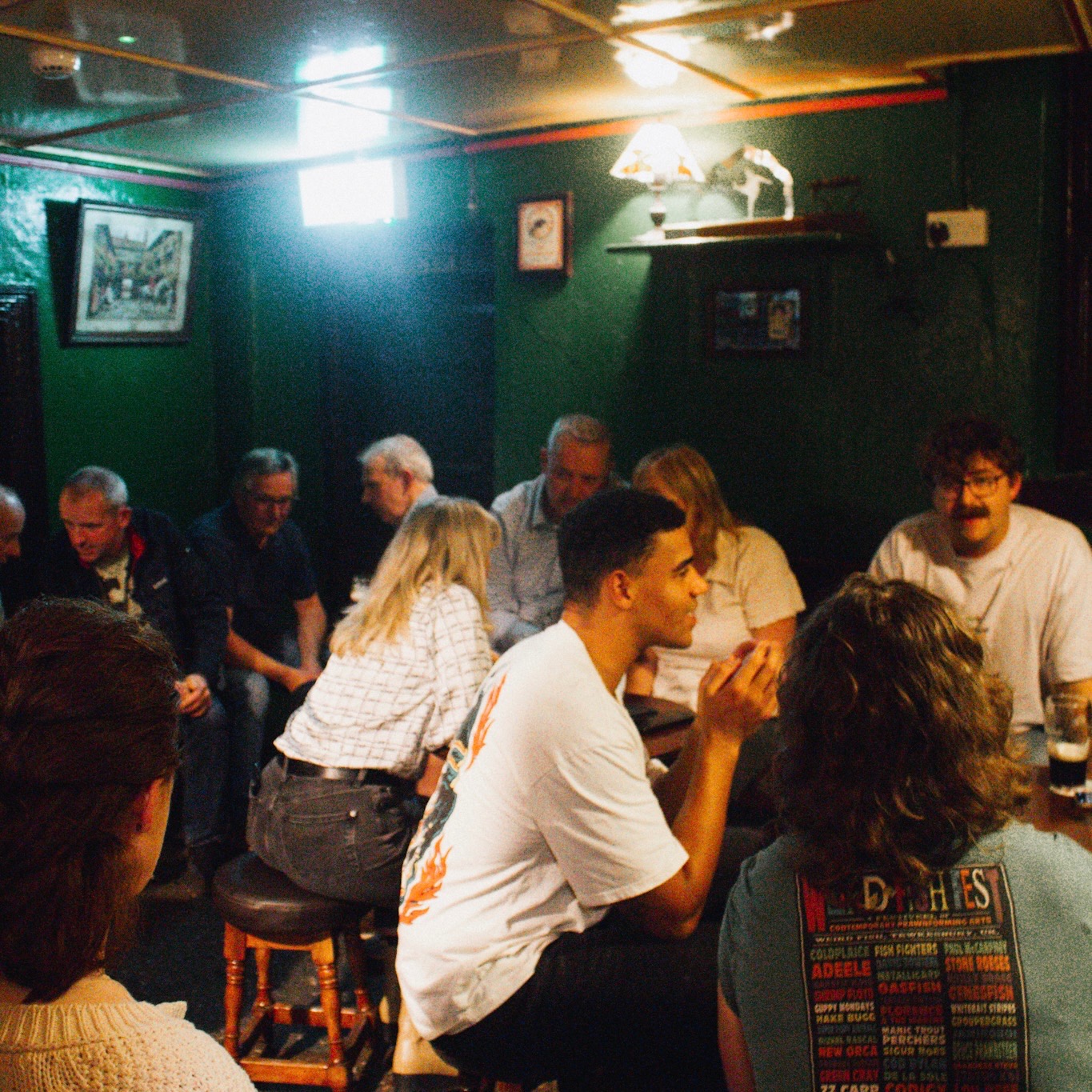 A busy Haughton's Pub interior. 