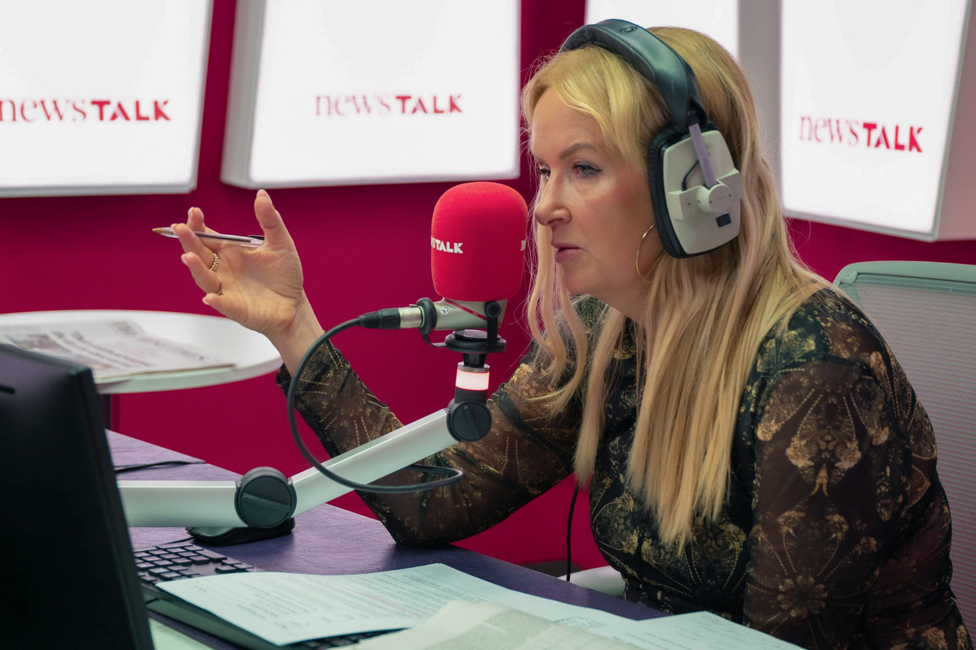 Ciara Kelly in the Newstalk studio.