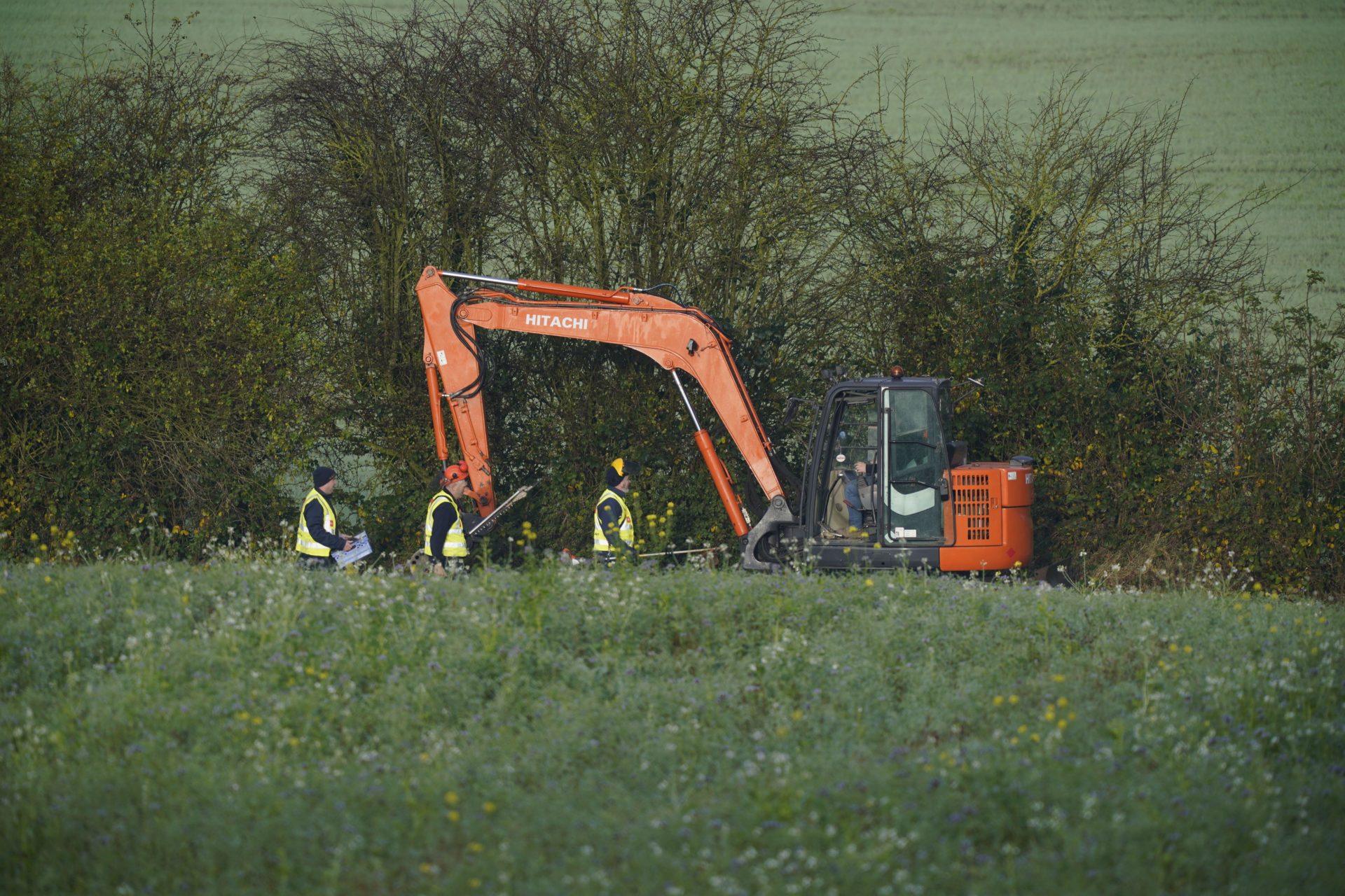 Personnel during the continued search near Grangecon, Co Wicklow, as part of a significant development in the investigation into the disappearance of Jo Jo Dullard almost 30 years ago. Josephine "Jo Jo" Dullard went missing.