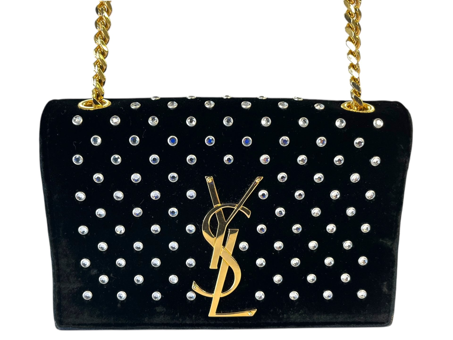 Saint Laurent Velvet Crystal bag, image supplied by Wilson's Auctions. 13/11/2024